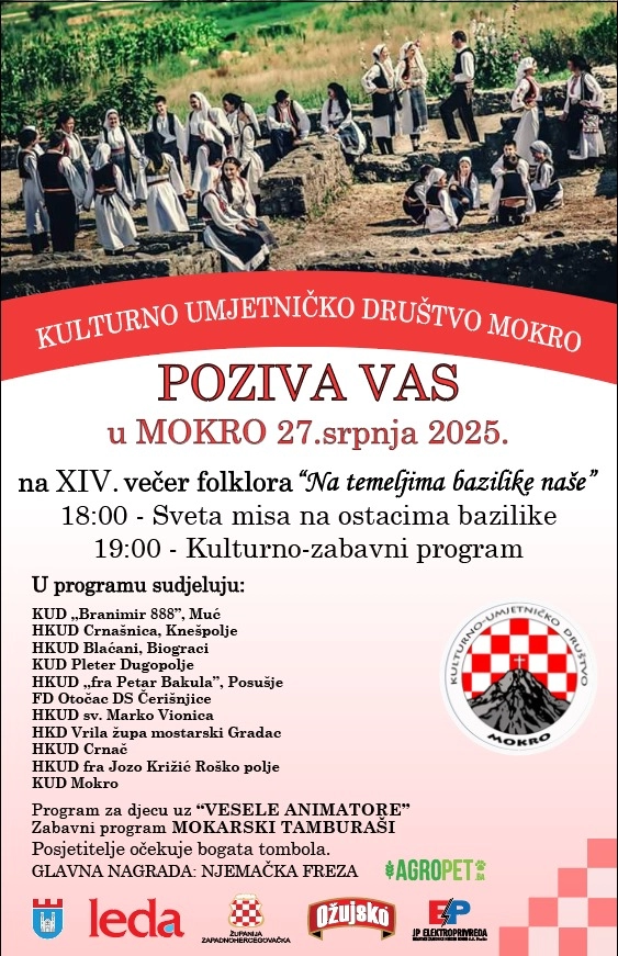 14. kulturno-zabavna manifestacija „Na temeljima bazilike naše“ u Mokrom