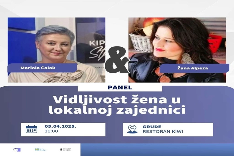 U Grudama panel diskusija 'Vidljivost žena u lokalnoj zajednici'