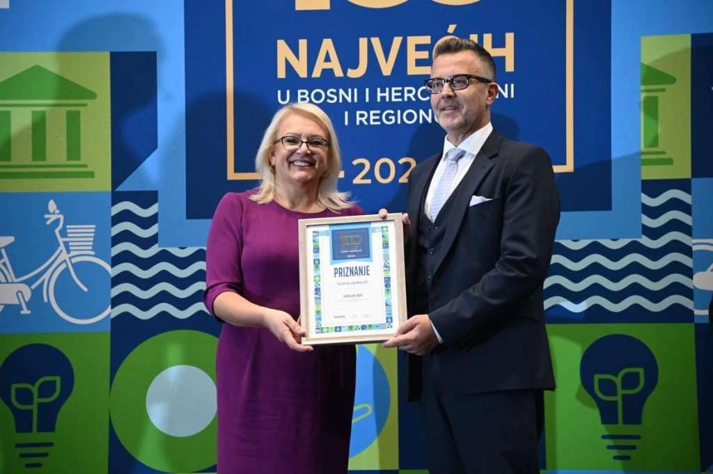 Priznanje 'Vizija 100' dodjeljeno Turističkoj zajednici Kantona Sarajevo
