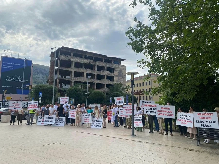 Djelatnici u pravosuđu HNŽ-a stupili u štrajk upozorenja